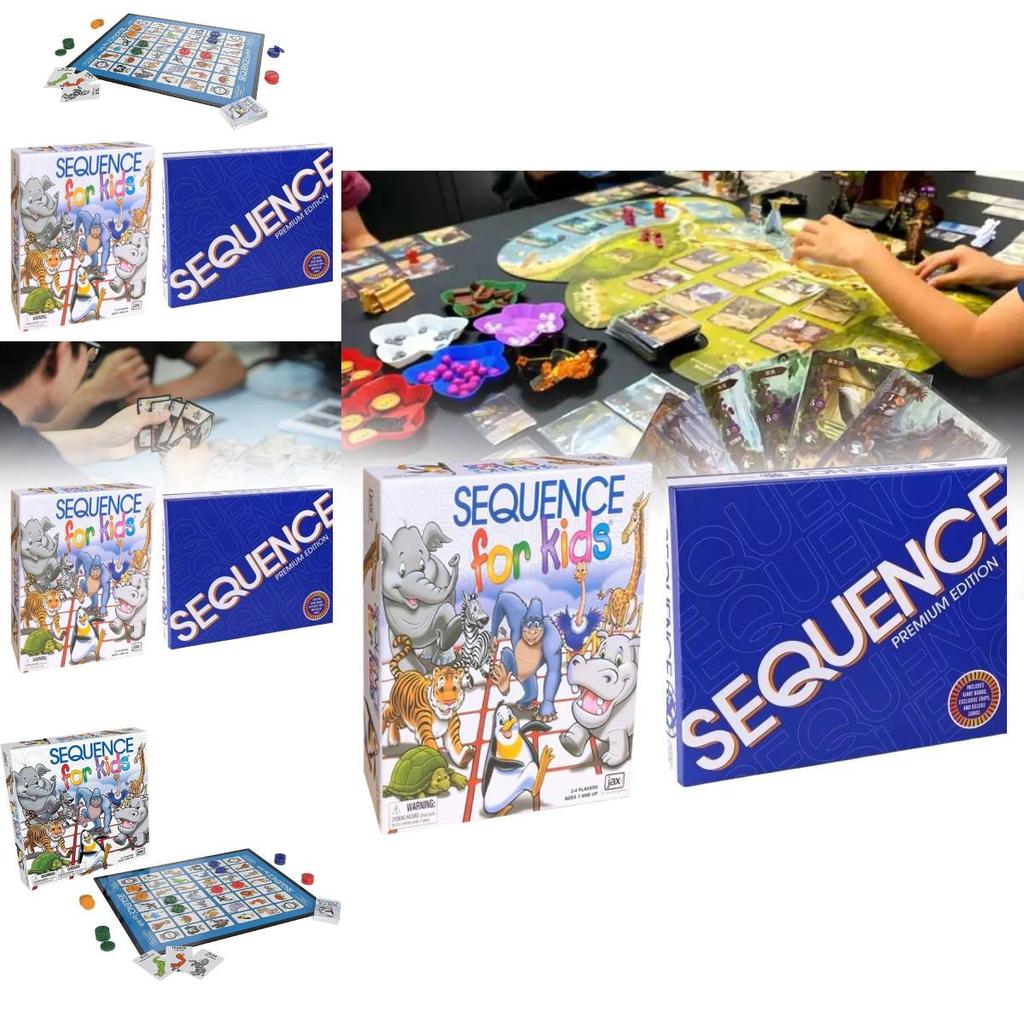 Fun And Engaging Sequence Game Classic Board Game For Family And Friends Gatherings