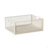 Mobile Rolling Storage Basket Compact Under-Cabinet Cart Breathable Under Desk