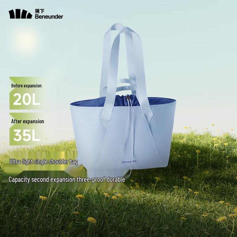 Beneunder Lightweight Expandable Shoulder Tote Bag