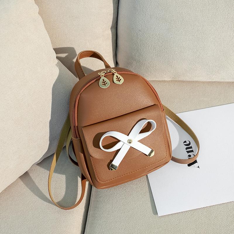 Japanese and Korean Style Large Bow Backpack Fashionable Multi Functional Small Backpack Versatile One Shoulder Hand Crossbody Women's Bag