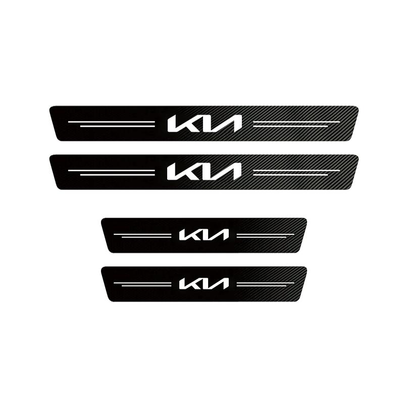 SBHX3 Car Door Panel Protective Stickers Carbon Fiber Threshold Scratch Resistant Stickers For New Kia Sportage 5 3 4 K7 K5 K8 K3 K9