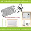 USB Thermostatische Wärmeschutzplatte Isolierbeutel für Lunchtasche Brotdose DIY Thermische Heizmatte Speisenwärmer Heizplatte