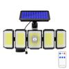 Outdoor 300 LEDs Solar Lights Motion Sensor Waterproof Wall Lamp Garden Courtyard Street Lights Solar Spotlights Adjustable