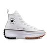 Converse Run Star Hike Comfortable & Trendy Leather Abrasion Resistant & Lightweight High Top Canvas Shoes Unisex White