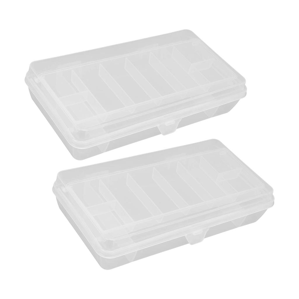 2 Pcs Fishing Lure Bait Box Waterproof Lure Box Fishing Multifunctional Accessory Storage Box