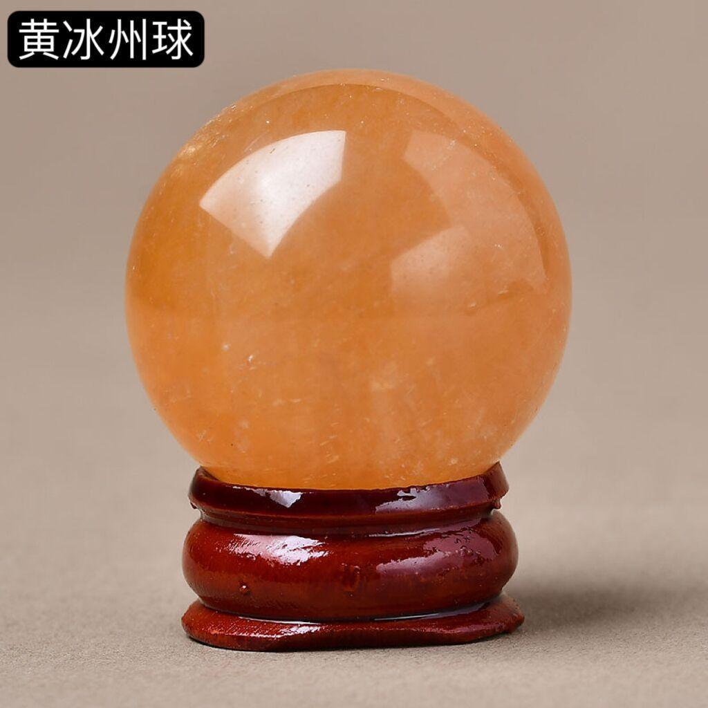 Natural pink crystal, tiger eye stone, aventurine, obsidian crystal ball, mini ball ornament, home decoration item