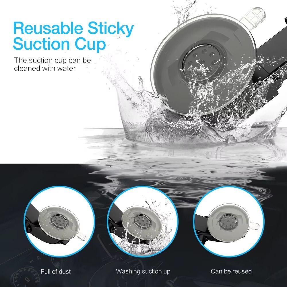1Pcs Silicone Bracket Car Suction Cup Mount ABS Suction Cup Base Bracket  for Any Model Vehicle