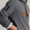 Polo Ralph Lauren FW22 Three Pony Hooded Drawstring Long Sleeve Sweatshirt Men Sweatshirt Gray MNPOKNI16822189-020