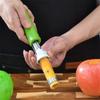 Éplucheur de fruits en acier inoxydable Dénoyauteur de fruits télescopique Outil multifonctionnel d'extraction de trognon Carotte