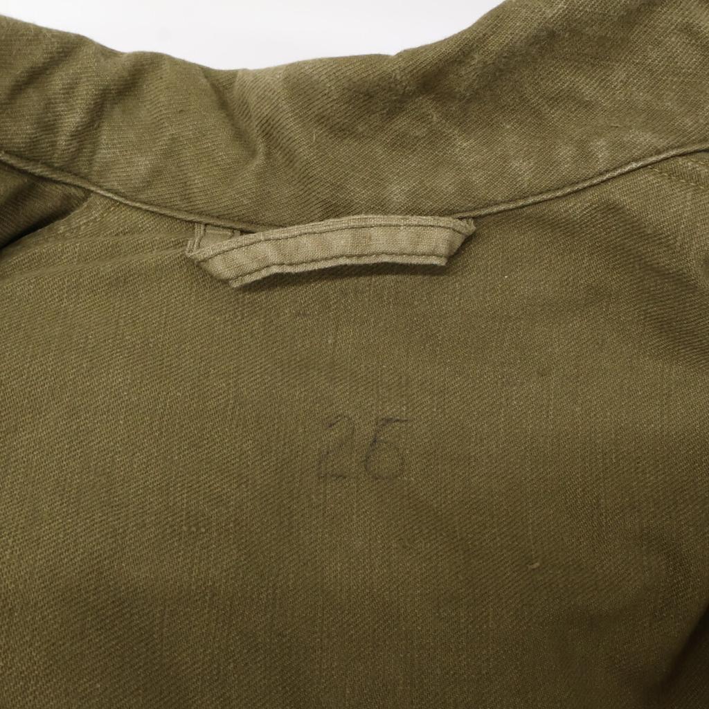 Vintage 1940s French Army Khaki Early Model M-47 Jacket Jacket 26 khakiUsed