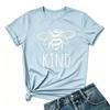 Women's T‑Shirt Bumblebee Nature Print Crew Neck Casual Fashion Ladies Tee Top