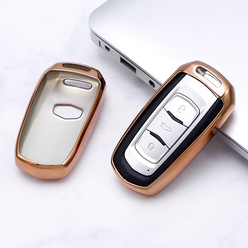 Geely Car Key Case for Emgrand GS, S1, Boyue, X3, Vision X6, King Kong X1, Borui - Half-Pack Shell