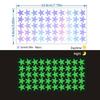 Colorful Starry Sky Luminous Wall Decals - Self-Adhesive Fluorescent Meteor Decorations for Children's Rooms and Cabinets