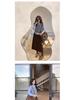 Women's Coffee-Colored Retro Corduroy Skirt - French Autumn/Winter 2025 Design