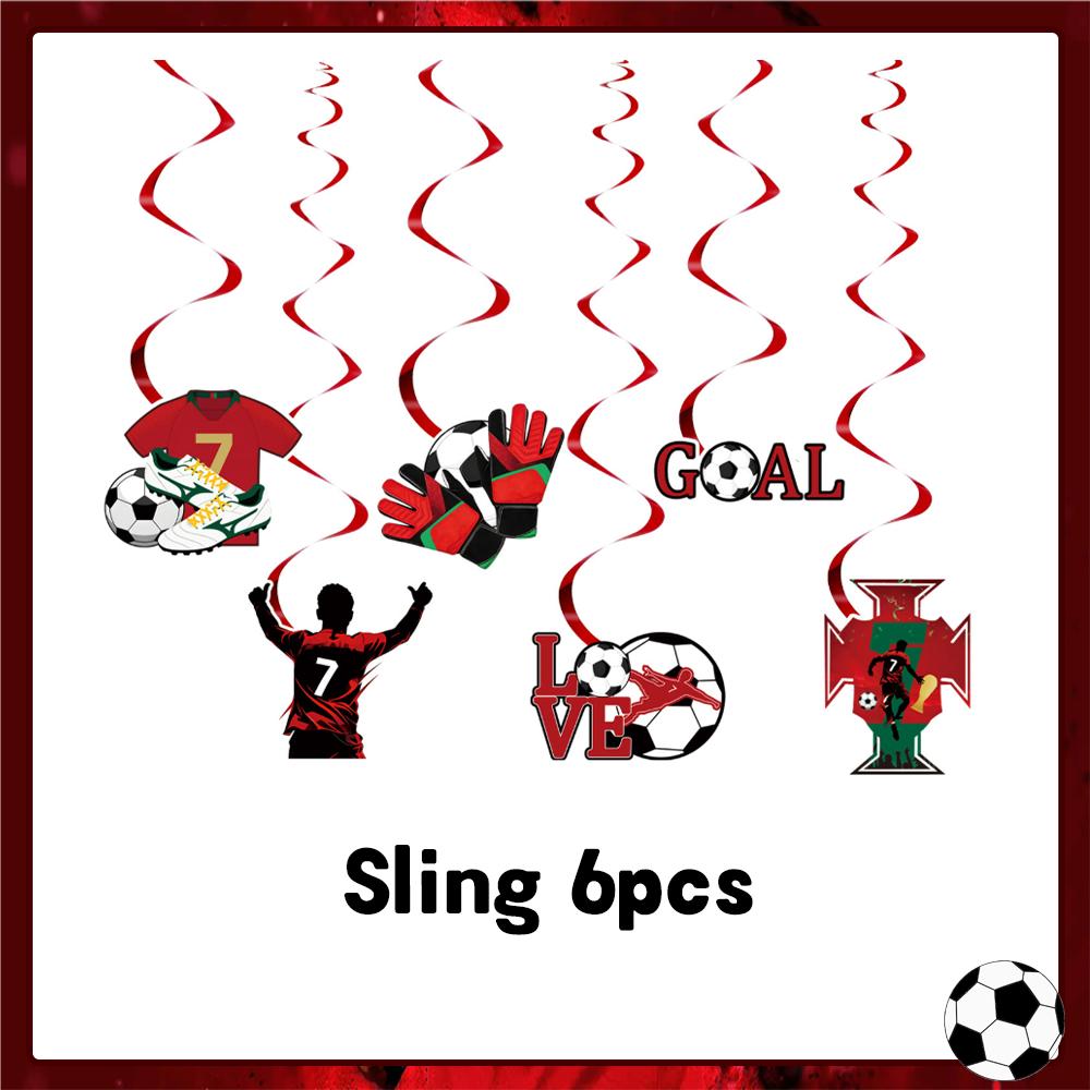 Spanish Football Player Theme Party Decoratiaons Soccer Star Balloon Set Boy Birthday Party Supplies Cr&7 Backdrop Banner Props