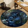 Avatar Pattern Round Rug, Indoor/Outdoor Mat, for Picnic, Gameroom, Bedroom, Office, Living Room, Home Decor Carpet, Birthday Gift