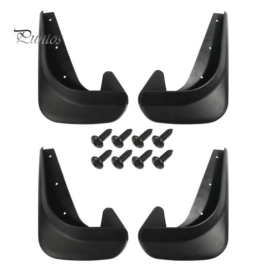 Truck Fender Set 4Pcs Car Mud Flaps with Screws Universal Fit PVC Auto SUV RV Easy Installation Front Rear Wheel Splash Guard Automotive Exterior