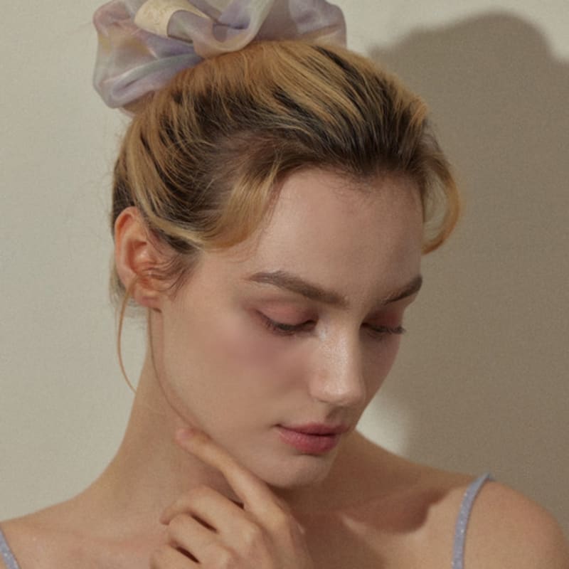 Favorite Noun Watercolor Scrunchies_Clear