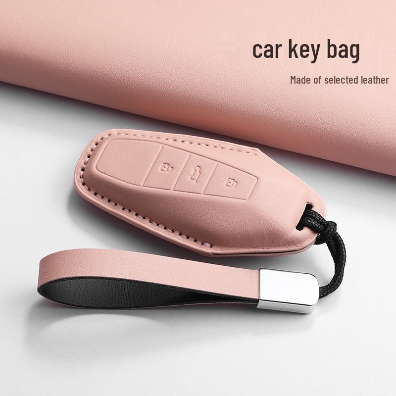 Chery iCAR Key Case for 03/3T/v23 Models, Rice White Shell Buckle Bag, Fashionable Cross-Border Design