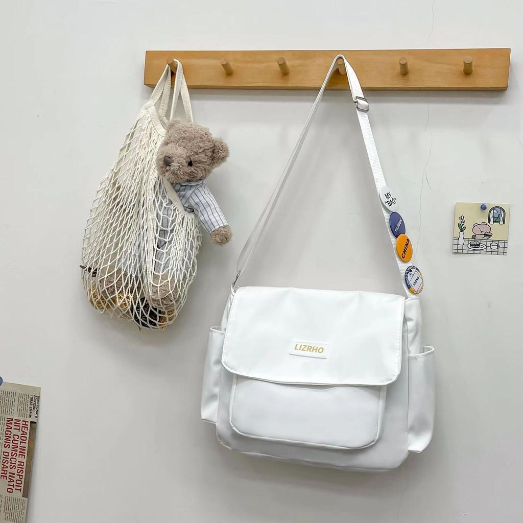 Studenten Umhängetasche Klasse lässiger Rucksack Schultertasche Tasche weiblich Harajuku Retro Postman Tasche männlich