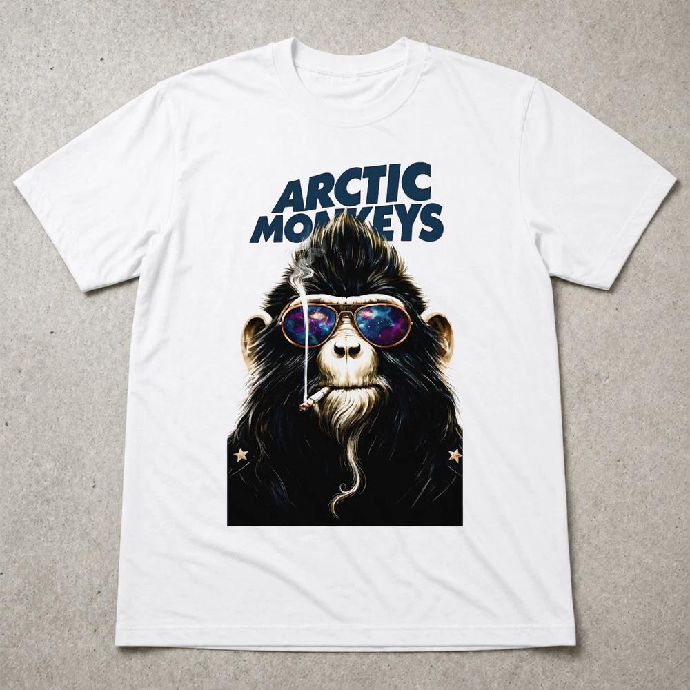 Arctic Monkeys Monkey T Shirt Indie Rock Band Tee Adults Kids White Black 2XL