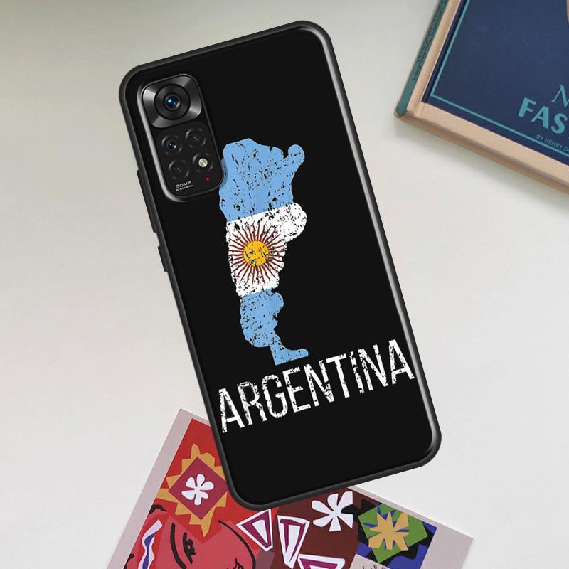 Argentina Flag Case For Xiaomi Redmi Note 12 Pro Plus 8 9 10 11 Pro 8T 9S 10S 11S 12S 9C 10A 10C 12C Cover