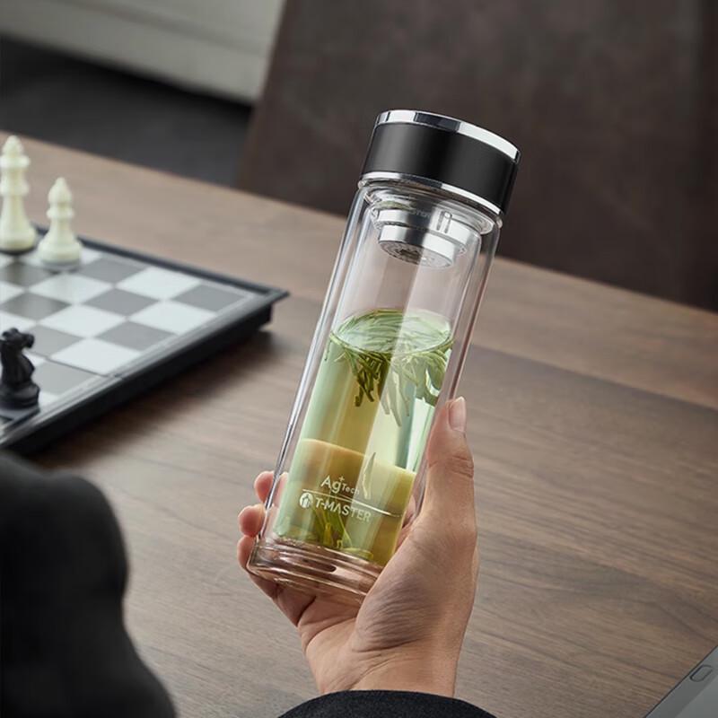 FUGUANG Chama Shi Antibacterial Double-Layer Glass Tea Cup