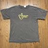Vintage 90s Y2K Cher Band T Shirt Gray Faded Soft Dance Men’s Large Golden Heart