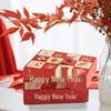 Festive Red 12-Grid Surprise Box Set (5 Pack) - New Year DIY Punch Hole Fun