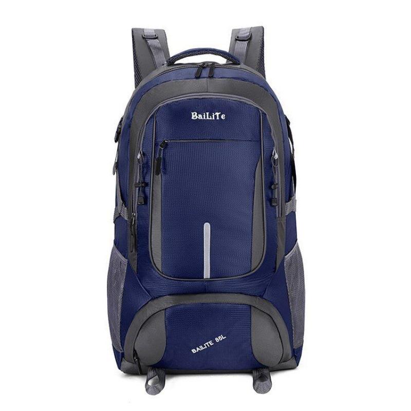 

Водонепроницаемый рюкзак для походов и кемпинга на открытом воздухе - Унисекс, Прочный и многофункциональный 75L темно-синий