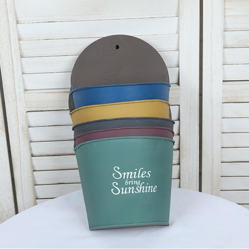 Vaso da Fiori da Parete Cesti per Piante da Appendere Cesto Semicircolare Balcone Giardino