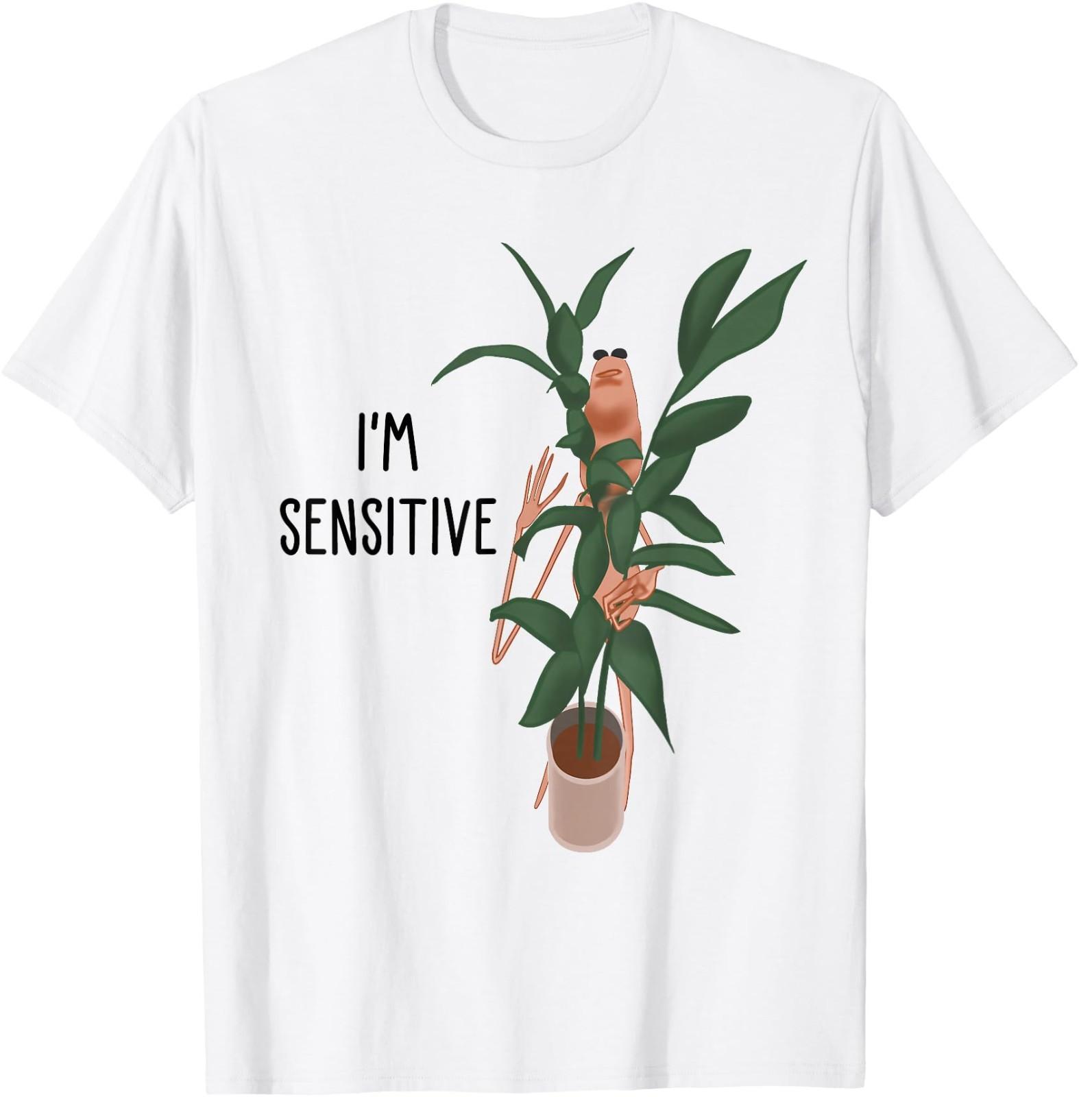 Marcus The Worm I’m Sensitive Funny Meme Brain Rot T-Shirt XXL