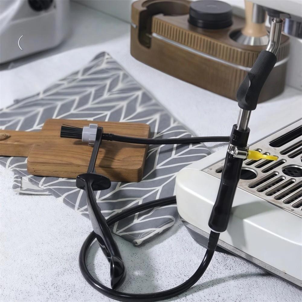 Heat Resistant Espresso Machine Cleaning Brush Flexible High Steam Brush  Home Barista