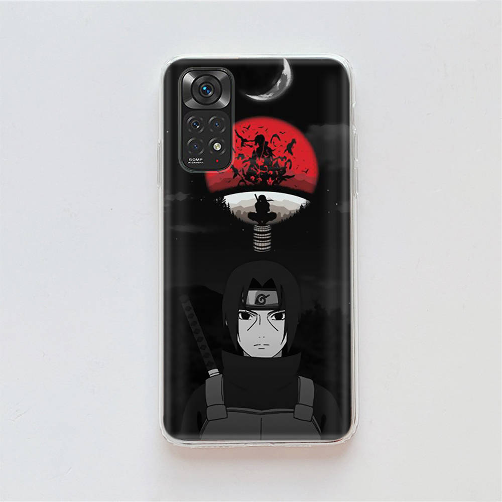DT19 Naruto Itachi Case for Samsung A04 A14 A23 A34 A54 M23 M33 M52 M53 Realme 10 9 C30S C35 C55 VIVO Y02S Y21 Y33S Y51 X80 Pro Clear Cover
