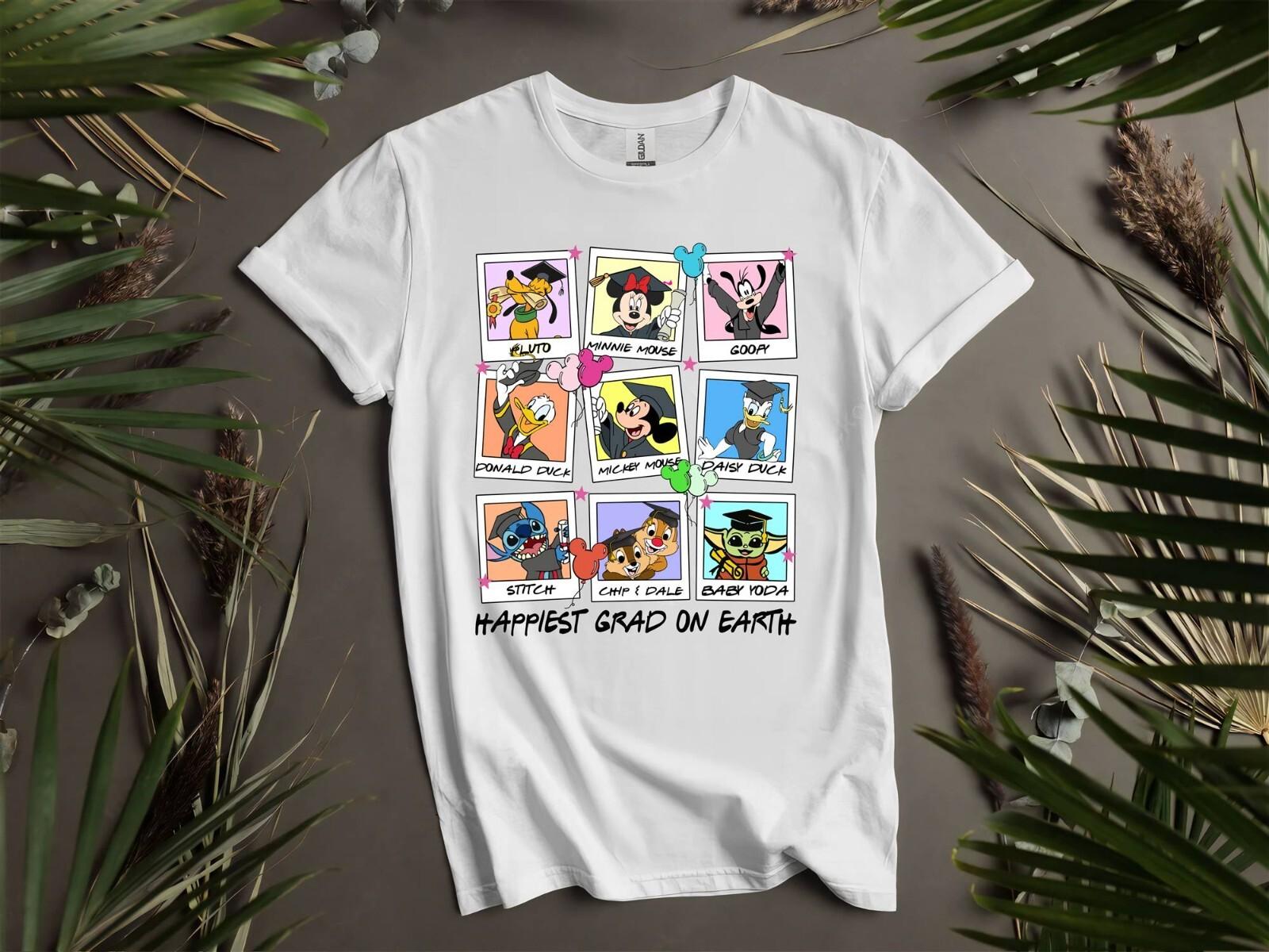 Happiest Grad On Earth Disney T-shirt T shirt Men Women Unisex Tshirt I174 XXXL