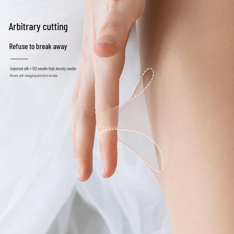 Ultracienkie Niewidoczne Czarne Pończochy dla Kobiet, Wiosna/Lato, Koloru Cielistego, Rozmiar Plus