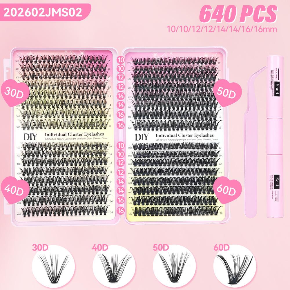 False Eyelashes False Eyelashes 30D40D False Eyelashes 240 Tufts False Eyelashes Book