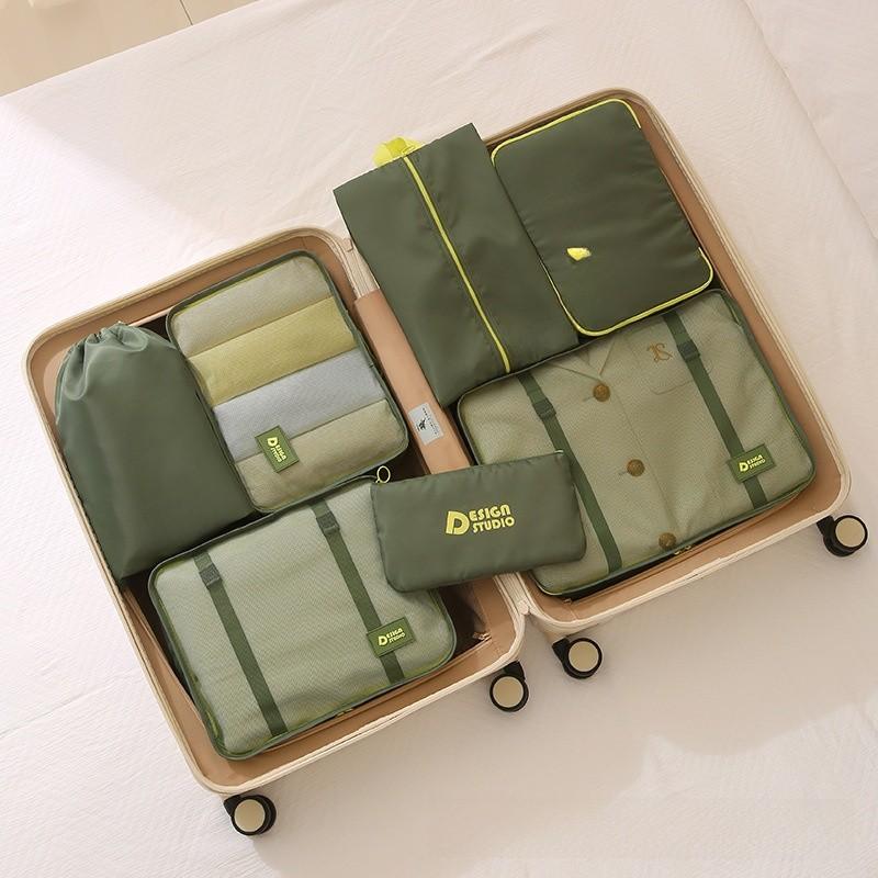 Travel Organizer Set With Waterresistant Canvas For Luggage And Home Storage