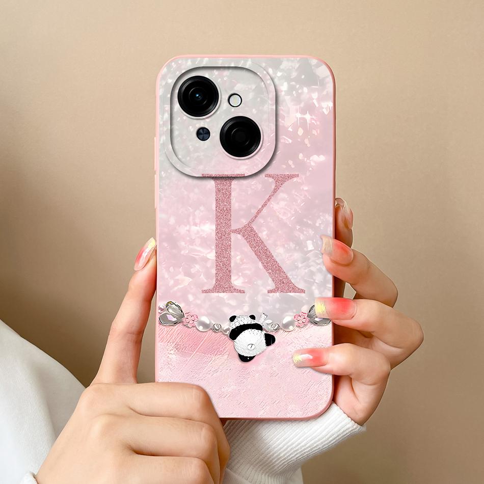 Name Case For Tecno Spark Go 1 Personalized letters Soft Back Cover Camera Protection High Quality Bumper For Tecno Spark Go1