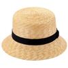 Hat Bucket Straw Bucket Hat for Women and Unisex Straw Hat [Tanaka Shop] Men, UK-H120 (Black)