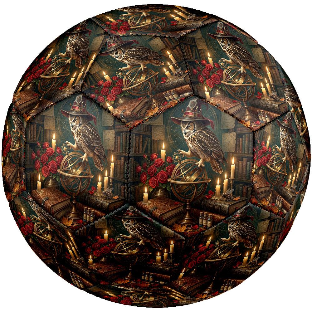 1pc Magical Library Theme Soccer Ball Football, Size 5, Lightweight PVC, Outdoor Training Soccer Ball,Sports Gift T6145