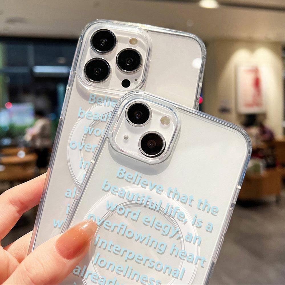 Magnetic Phone Case for iPhone 12 14 16 17 Pro 17 16 15 14 13 12 Pro Max  12 13 14 15  16 High Quality Shockproof Shell Full Protection Cute Style