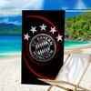 Asciugamano da Spiaggia Stampato Football Club Monaco, Microfibra Super Morbida, Regalo Perfetto Compleanno, per Piscina, Spiaggia, Viaggio, per famiglia e amici