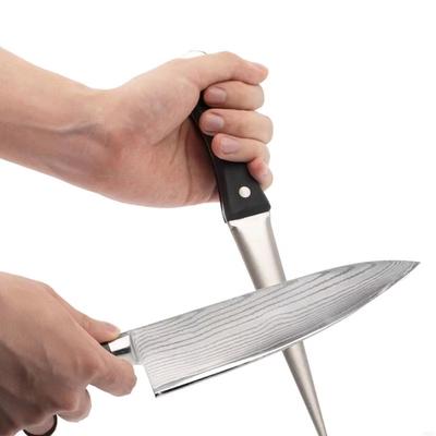 27.5cm Diamond Sharpening Rod Grit400# Kitchen Knife Sharpener Steel Sharpeners Kitchen Grinding Tool Knife Scissors Honing