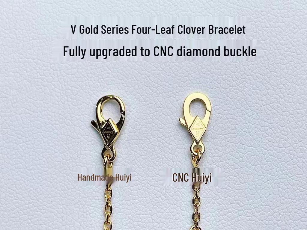 Gold Four-Leaf Clover & Five-Flower Pendant Necklace, 18K Plated, Elegant Gift for Her