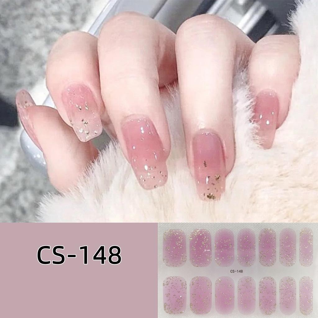 CS voděodolný nepečlivý gelový lak na nehty film vše nalepit japonský a korejský vítr malá červená kniha stejný film na nehty papír film na nehty papír