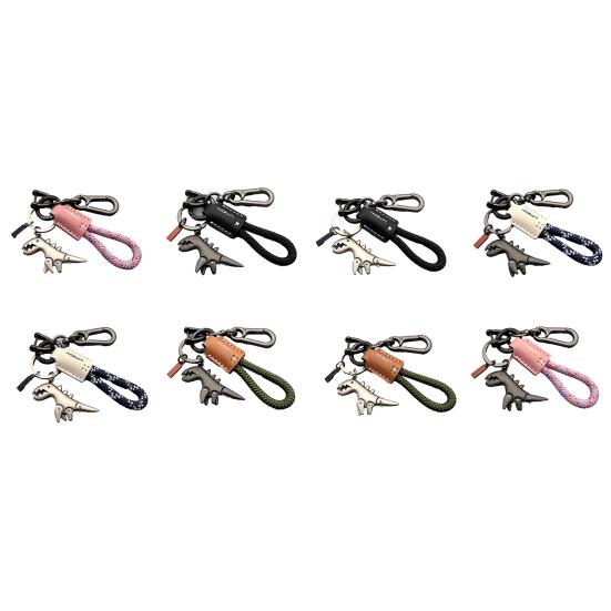 Dinosaur Charm Keychain Zinc Alloy Animal Keyring Keys Backpacks Handbags Keychain Stylish Accessories