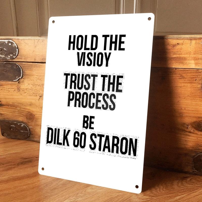 1 piece of inspirational tinplate wall hanging, home wall decoration, office study, motivational slogan art hanging, living room (as the picture,20x30cm)