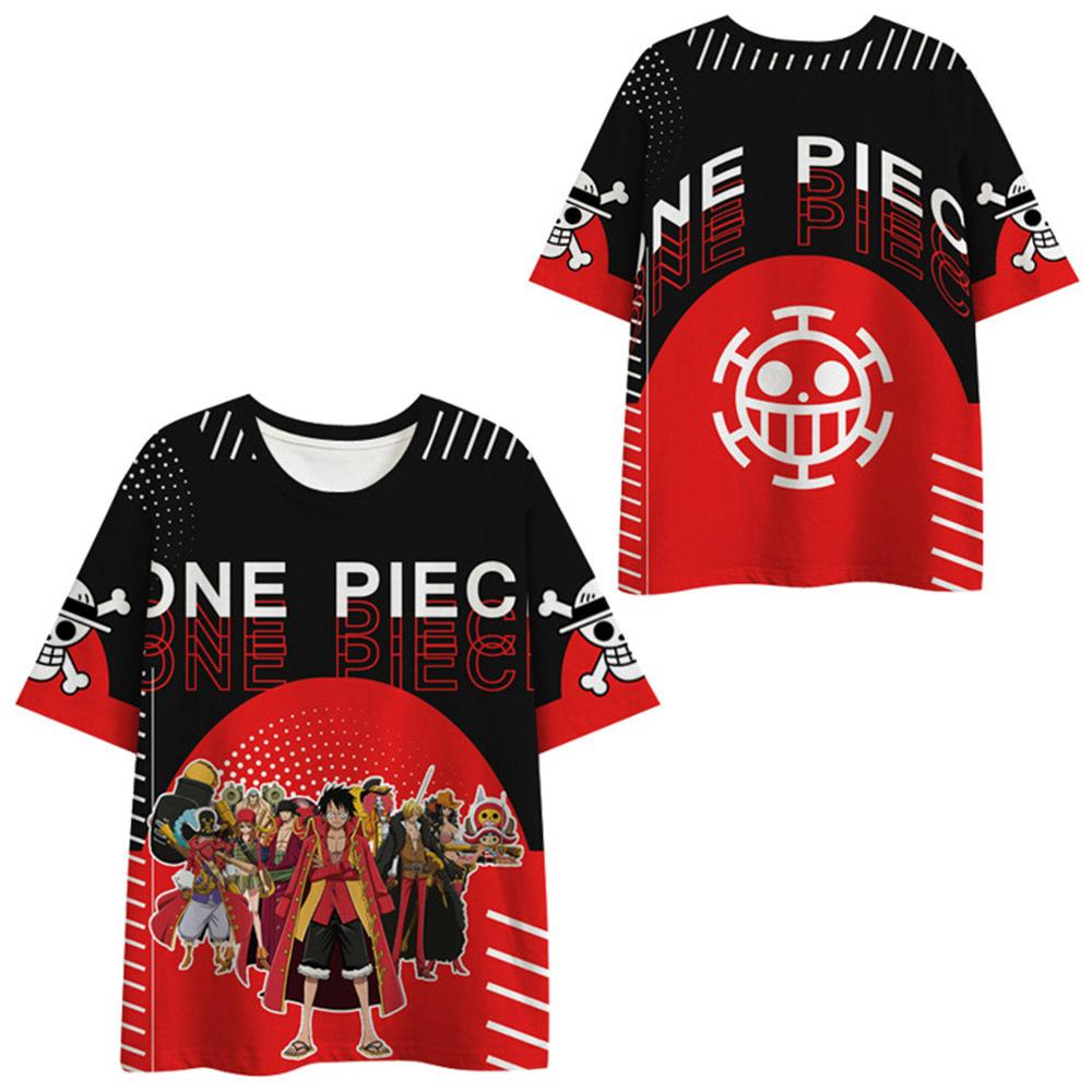 13 Colors ONE PIECE T Shirt for Men Women Summer Clothing Fitness O Neck Anime Man T-shirt for Male Oversized New Men T-shirts Tops