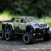 1:28 Mercedes-Benz X-Class EXY 6X6 Pickup Off-road Car Diecast Metal Alloy Model Car Sound Light Collection Kids Toy Gifts A90
